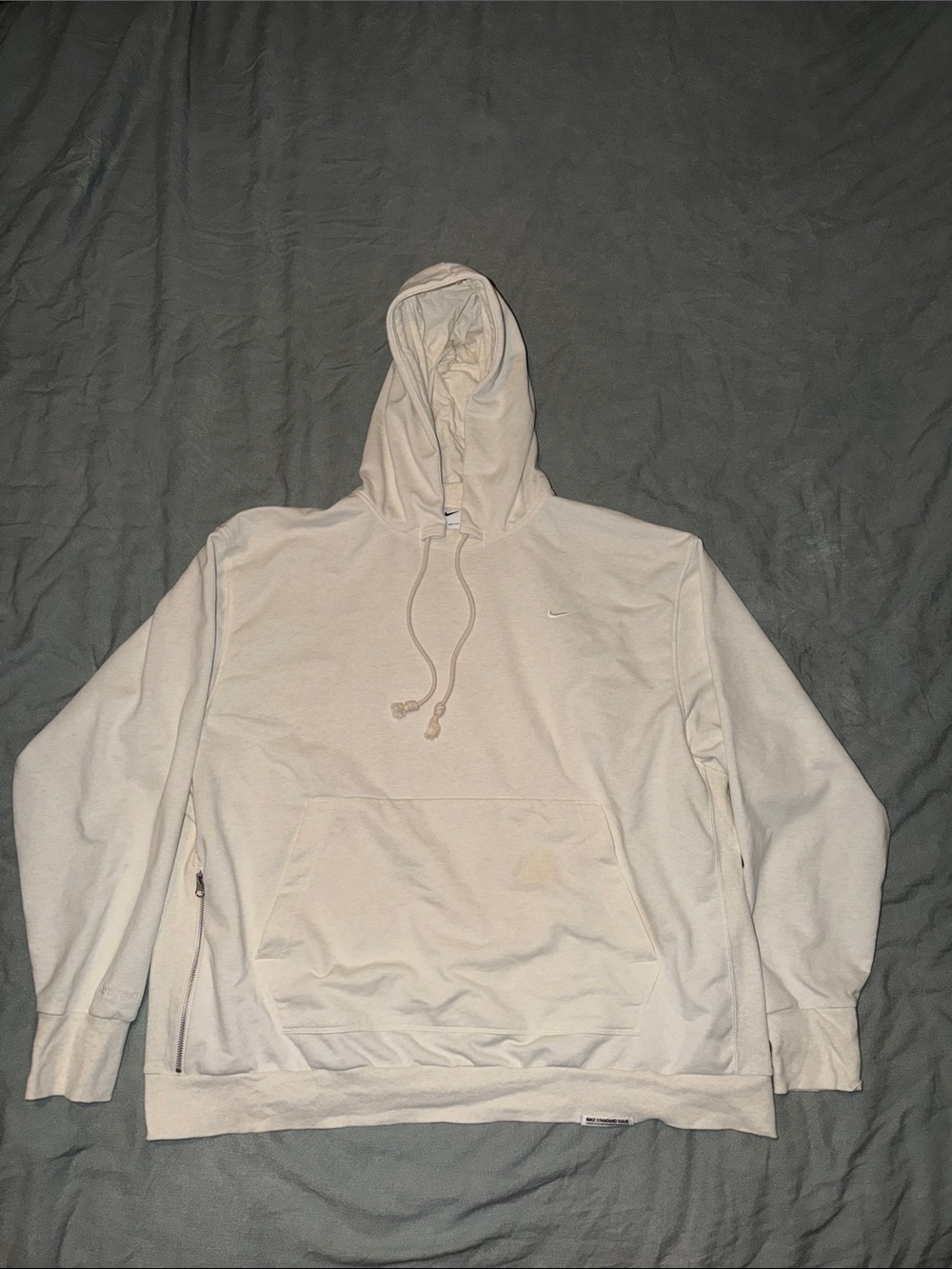 Men's Nike Cream Hooded Dri-Fit Sweatshirt